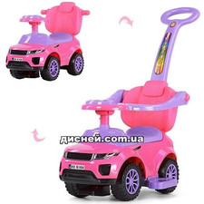 Детская каталка-толокар HZ614 W-8 Land Rover, с родительской ручкой